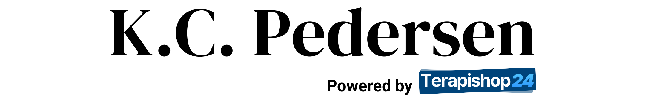 K.C. Pedersen  powered by Terapishop24s logo