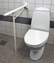 MIA toiletstøtte med støtteben, serie M4 MIA toiletstøtte med støtteben, serie M4