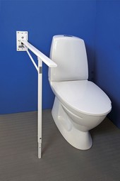 MIA toiletstøtte med indstillelig støtteben, serie M5 MIA toiletstøtte med indstillelig støtteben, serie M5