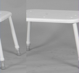 Badebænk, højdejusterbar