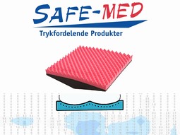 SAFE Med Kørestolspuder - Svenske puder med V-form, trykaflastende