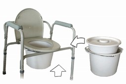 CareComfort toiletstol 380000 - klik for at se billedet i fuld størrelse - åbner i nyt vindue CareComfort toiletstol 380000
