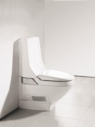 AquaClean 8000plus AP vaske tørre toilet. synlig cisterne, gulvstående - klik for at se billedet i fuld størrelse - åbner i nyt vindue AquaClean 8000plus AP vaske tørre toilet. synlig cisterne, gulvstående