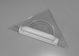 Trekantlineal med greb Trekantlineal med greb