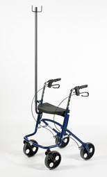 Dropstativ for Rollator - eksempel fra produktgruppen dropstativer til rollatorer Dropstativ for Rollator - eksempel fra produktgruppen dropstativer til rollatorer