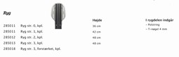 Ryg til siddesystem Zitzi Delfi Pro