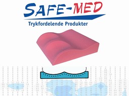 SAFE Med trykaflastende Anatomisk siddepude nr. 118 Rosa,vægt 60-110kg