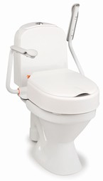 Etac Hi-Loo fastmonteret toiletforhøjer med armlæn
