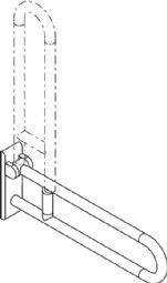 HEWI Klapbart støttegreb (801-serien)