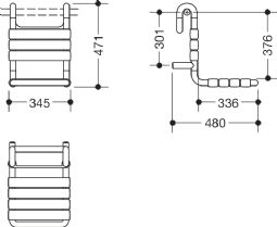 HEWI Aftageligt hængende sæde (801-serien)