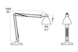 L-1 LED 1000 mm arm