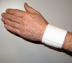 Håndledsbandage, Hvid Håndledsbandage, Hvid