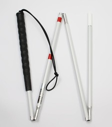 Ambutech mobilitystok alu. m. standard spids, 4 delt Ambutech mobilitystok alu. m. standard spids, 4 delt