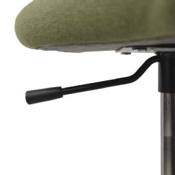 Ergoret Arbejdsstol Com. ståstøttestol, regulerbar gas 52-70 cm
