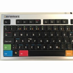 EasyKeyboard - eksempel fra produktgruppen tastaturer med visuelt tydelige taster EasyKeyboard - eksempel fra produktgruppen tastaturer med visuelt tydelige taster