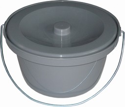 Løst bækken med låg/hank - fremstillet i plastik Løst bækken med låg/hank - fremstillet i plastik