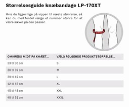 Knæbandage med stålfjedre 3-lags vævet materiale LP-170XT - klik for at se billedet i fuld størrelse - åbner i nyt vindue Knæbandage med stålfjedre 3-lags vævet materiale LP-170XT