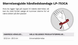 Håndledsbandage kompression med elastrikstrop - LP-753CA