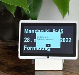 Dintido MED - kalender-ur med påmindelser - eksempel fra produktgruppen elektroniske kalendere og tidsplaner Dintido MED - kalender-ur med påmindelser - eksempel fra produktgruppen elektroniske kalendere og tidsplaner