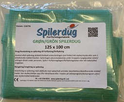Spilerdug enkeltstykke mellem farve grøn