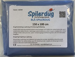 Spilerdug Enkeltstykke stiv farve blå