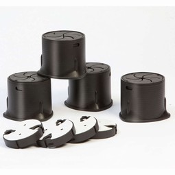 Stole forhøjer - SureGrip - 4 stk Stole forhøjer - SureGrip - 4 stk