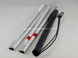 Ambutech mobilitystok alu. m. standard spids, 5 delte Ambutech mobilitystok alu. m. standard spids, 5 delte