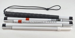 Ambutech Mobilitystok, kulfiber m. standard spids, 5 delte Ambutech Mobilitystok, kulfiber m. standard spids, 5 delte