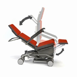 Curalizer Bruno m/elbetjening - eksempel fra produktgruppen hjælpemidler til at placere kroppen under behandling Curalizer Bruno m/elbetjening - eksempel fra produktgruppen hjælpemidler til at placere kroppen under behandling