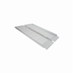 Kørestolsrampe aluminium, foldbar - 6 forskellige længder