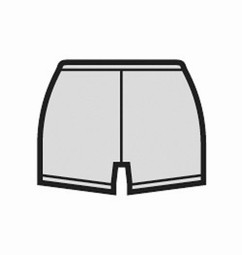 Padycare sølvtekstil, shorts til børn