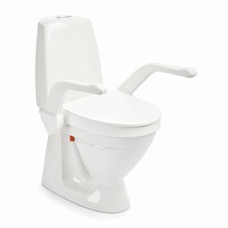 Etac My-Loo fastmonteret toiletforhøjer med armlæn Etac My-Loo fastmonteret toiletforhøjer med armlæn