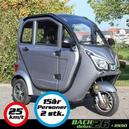 BACH Delux 26 - 3 hjulet elektrisk kabinescooter BACH Delux 26 - 3 hjulet elektrisk kabinescooter