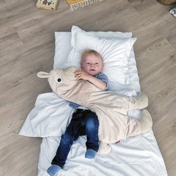 Kokos lama med tyngde