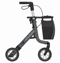 Rollator Space Koksgrå M/Softhjul - klik for at se billedet i fuld størrelse - åbner i nyt vindue Rollator Space Koksgrå M/Softhjul