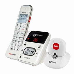 Trådløs telefon med ekstra tryghedsalarm