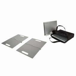 Klapbar dørtrinsrampe i aluminium - 2 stk Klapbar dørtrinsrampe i aluminium - 2 stk