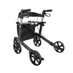 Leopard rollator ekstra lav - antrasitgrå