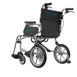 Turtle transport kørestol med 14 tommer hjul - klik for at se billedet i fuld størrelse - åbner i nyt vindue Turtle transport kørestol med 14 tommer hjul