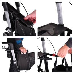 Server HD (Heavy Duty) rollator med soft hjul (PU) - klik for at se billedet i fuld størrelse - åbner i nyt vindue Server HD (Heavy Duty) rollator med soft hjul (PU)