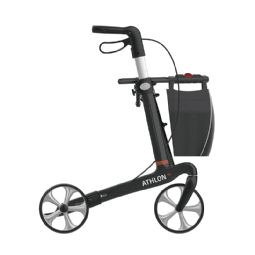 Athlon SL kulfiber rollator med TPE hjul - klik for at se billedet i fuld størrelse - åbner i nyt vindue Athlon SL kulfiber rollator med TPE hjul