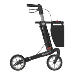 Athlon HD (Heavy Duty) kulfiber rollator med TPE hjul