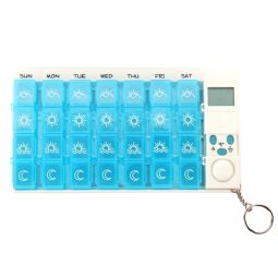 Pilleæske med timer - Nøglering