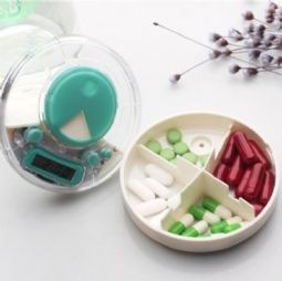 Nedtælling pilleæske med lyd alarm - klik for at se billedet i fuld størrelse - åbner i nyt vindue Nedtælling pilleæske med lyd alarm