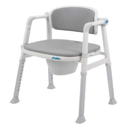 Multifunktionel toiletstol med toiletspand