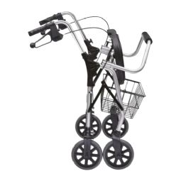 Rollator XXL ekstra kraftig rollator op til 200 kg - klik for at se billedet i fuld størrelse - åbner i nyt vindue Rollator XXL ekstra kraftig rollator op til 200 kg