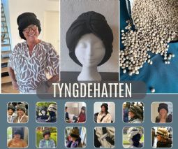 Tyngdehat med kirsebærsten