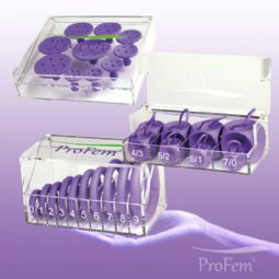 ProFem Urethra Prolapsring uden og med støttemembran