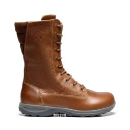 New Feet lang damestøvle med lynlås og snøre