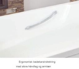 Evaro Comfort/Viva Badekar - klik for at se billedet i fuld størrelse - åbner i nyt vindue Evaro Comfort/Viva Badekar